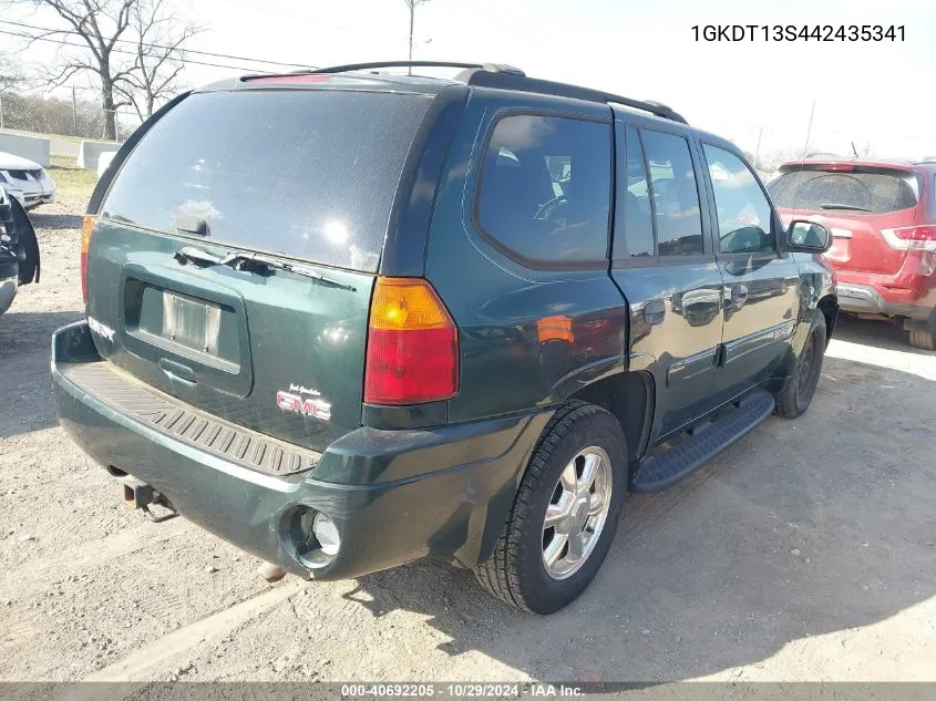 2004 GMC Envoy Sle VIN: 1GKDT13S442435341 Lot: 40692205