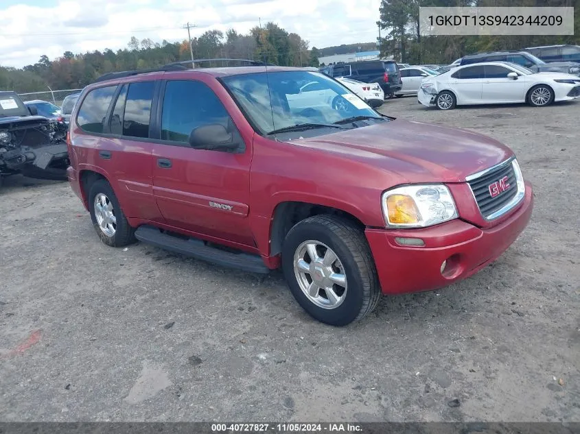 2004 GMC Envoy Sle VIN: 1GKDT13S942344209 Lot: 40727827