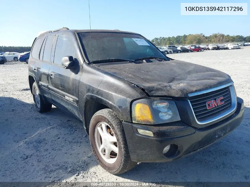 2004 GMC Envoy Sle VIN: 1GKDS13S942117296 Lot: 40729333