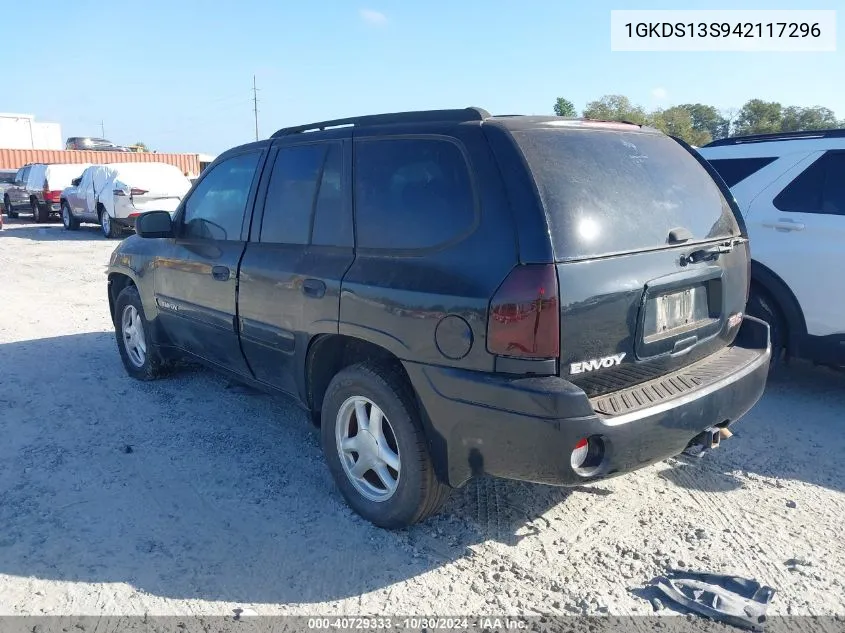 2004 GMC Envoy Sle VIN: 1GKDS13S942117296 Lot: 40729333