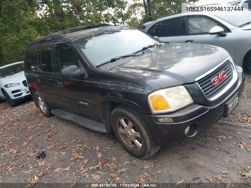 2004 GMC Envoy Xl Sle VIN: 1GKES16S946137444 Lot: 40745750