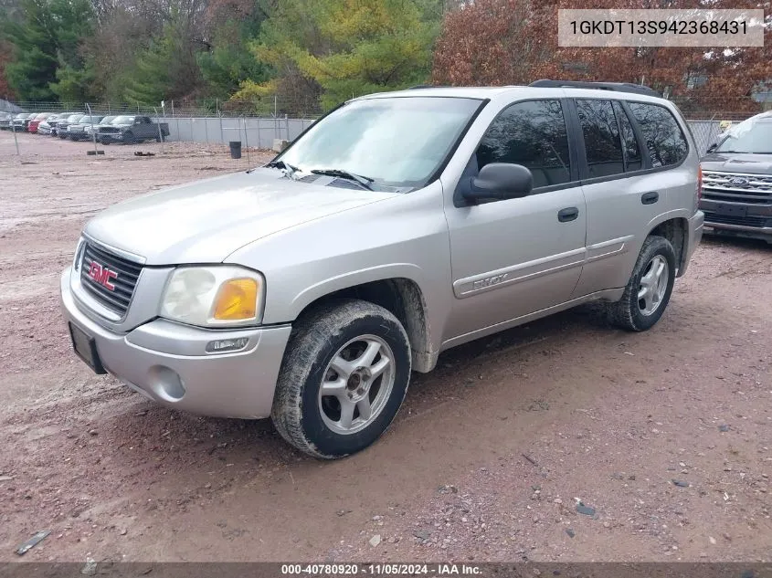 2004 GMC Envoy Sle VIN: 1GKDT13S942368431 Lot: 40780920