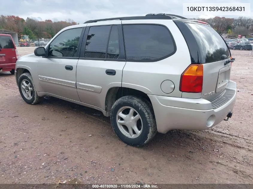 2004 GMC Envoy Sle VIN: 1GKDT13S942368431 Lot: 40780920