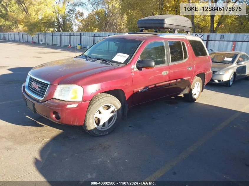 2004 GMC Envoy Xuv Sle VIN: 1GKET12S846178876 Lot: 40802580