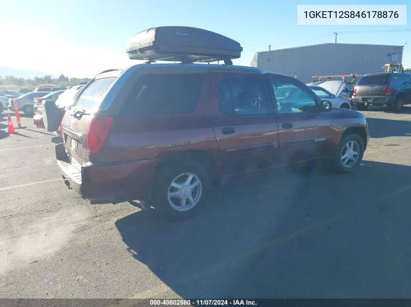 2004 GMC Envoy Xuv Sle VIN: 1GKET12S846178876 Lot: 40802580