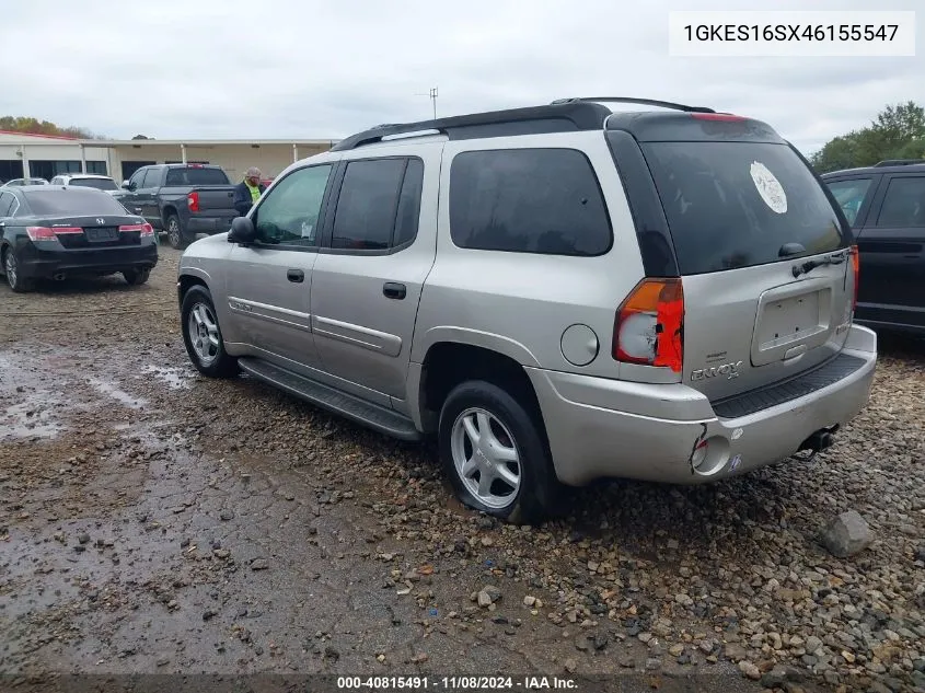 2004 GMC Envoy Xl Sle VIN: 1GKES16SX46155547 Lot: 40815491