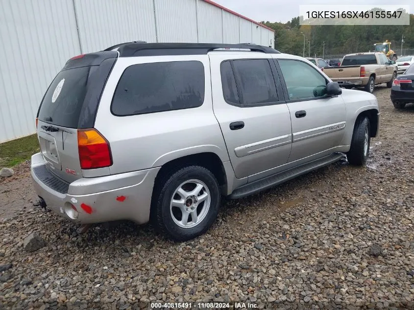 2004 GMC Envoy Xl Sle VIN: 1GKES16SX46155547 Lot: 40815491