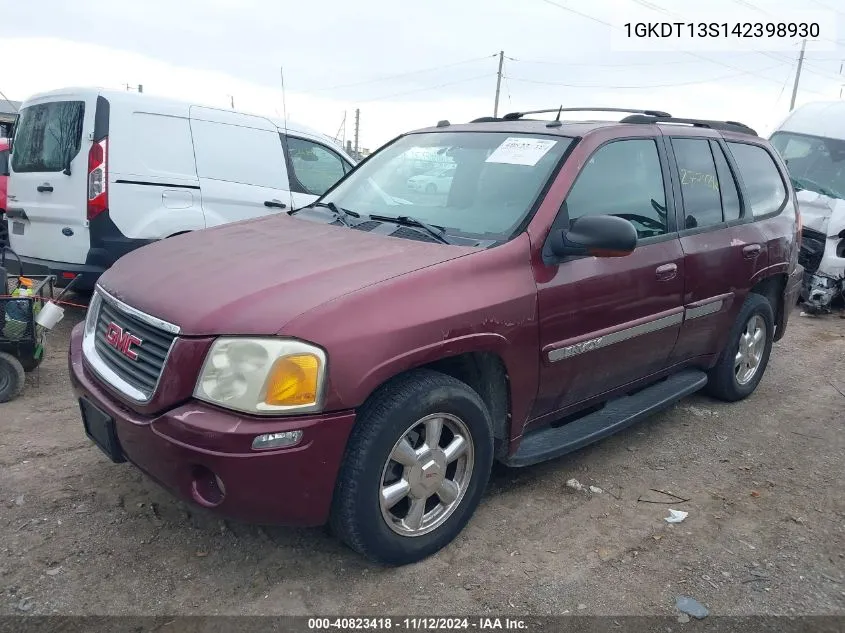 1GKDT13S142398930 2004 GMC Envoy Slt