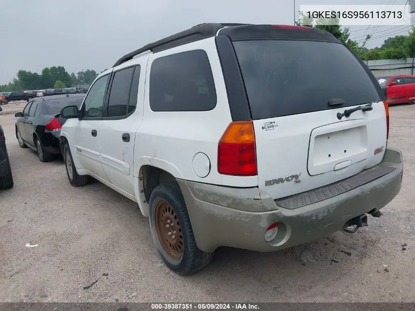 2005 GMC Envoy Xl Sle VIN: 1GKES16S956113713 Lot: 39387351