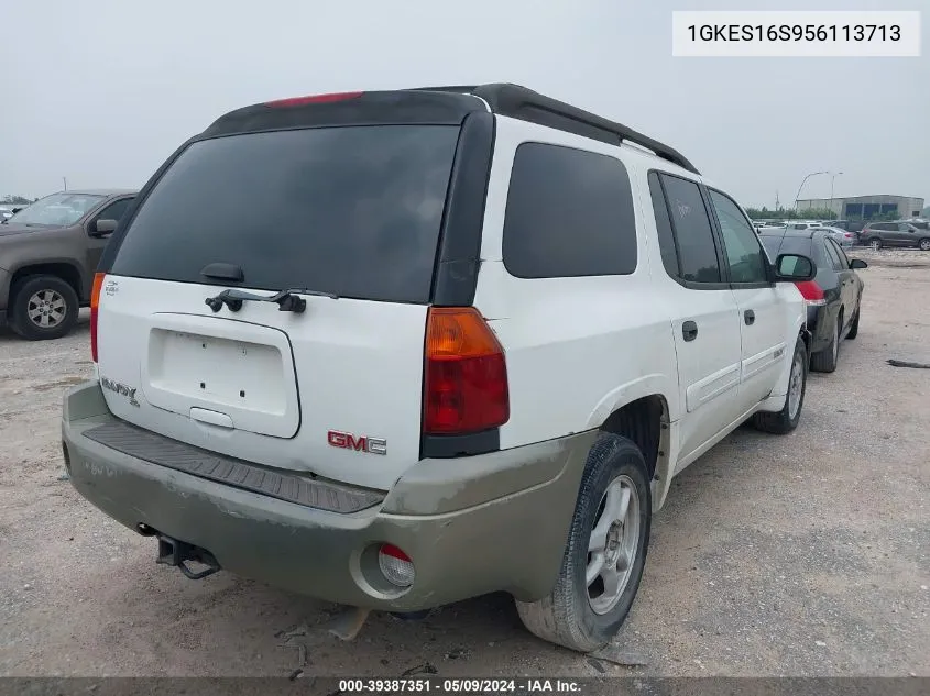 2005 GMC Envoy Xl Sle VIN: 1GKES16S956113713 Lot: 39387351