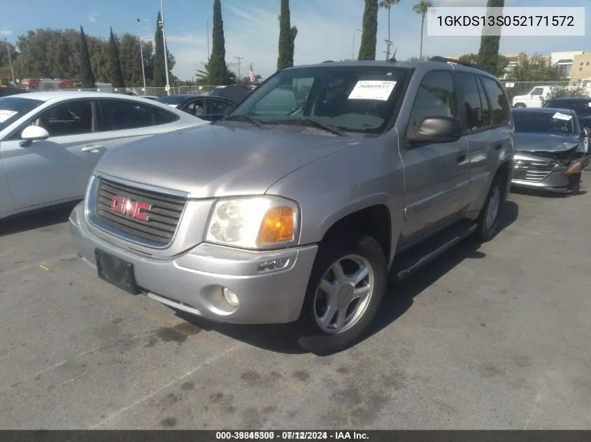 2005 GMC Envoy Sle VIN: 1GKDS13S052171572 Lot: 39845300