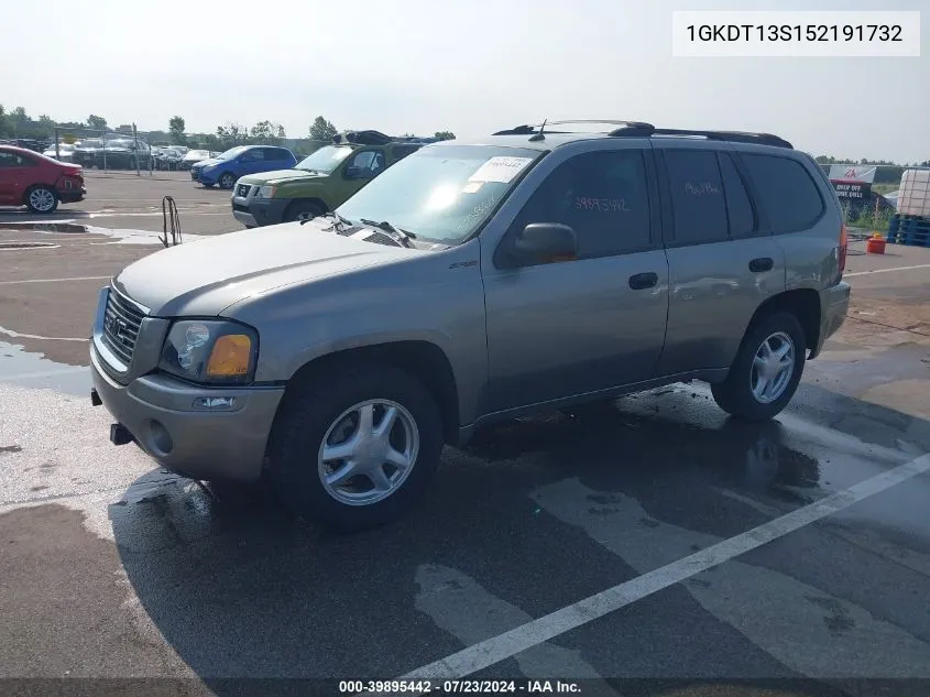 2005 GMC Envoy Sle VIN: 1GKDT13S152191732 Lot: 39895442