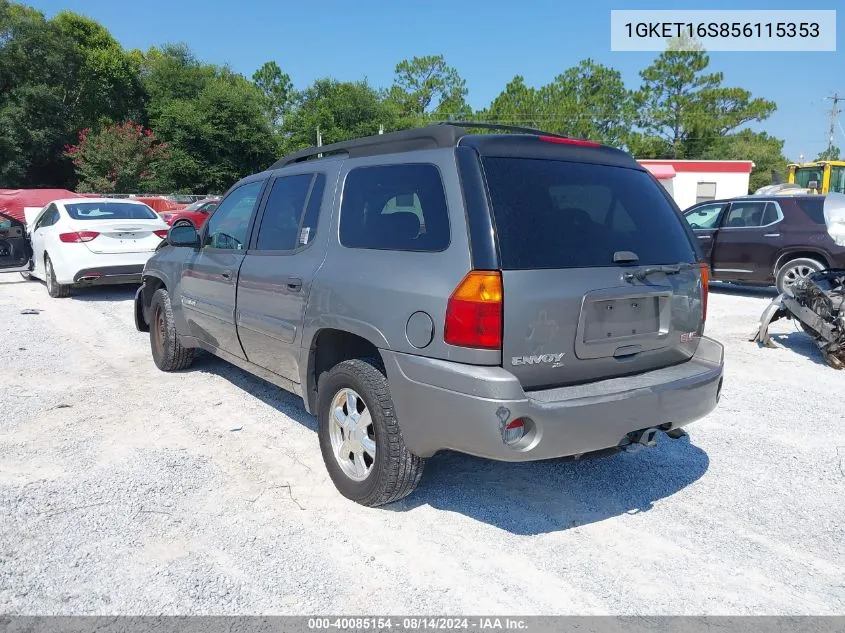 1GKET16S856115353 2005 GMC Envoy Xl Sle