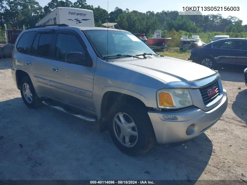 2005 GMC Envoy Sle/Slt VIN: 1GKDT13S052156003 Lot: 40114086