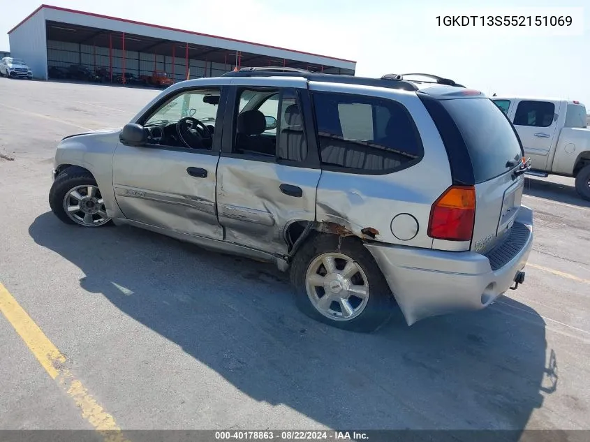 2005 GMC Envoy Sle VIN: 1GKDT13S552151069 Lot: 40178863