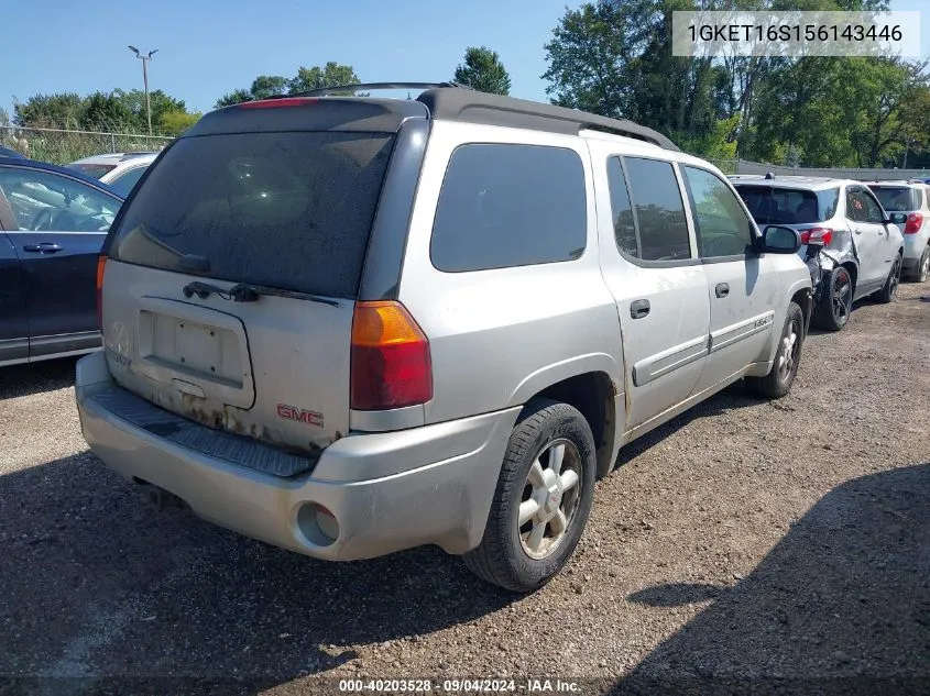 2005 GMC Envoy Xl VIN: 1GKET16S156143446 Lot: 40203528