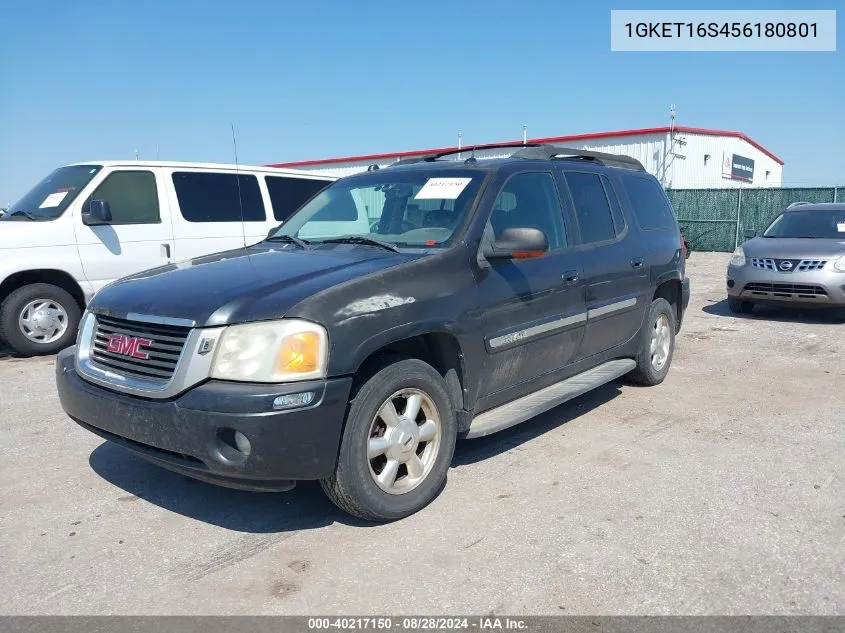 2005 GMC Envoy Xl Slt VIN: 1GKET16S456180801 Lot: 40217150