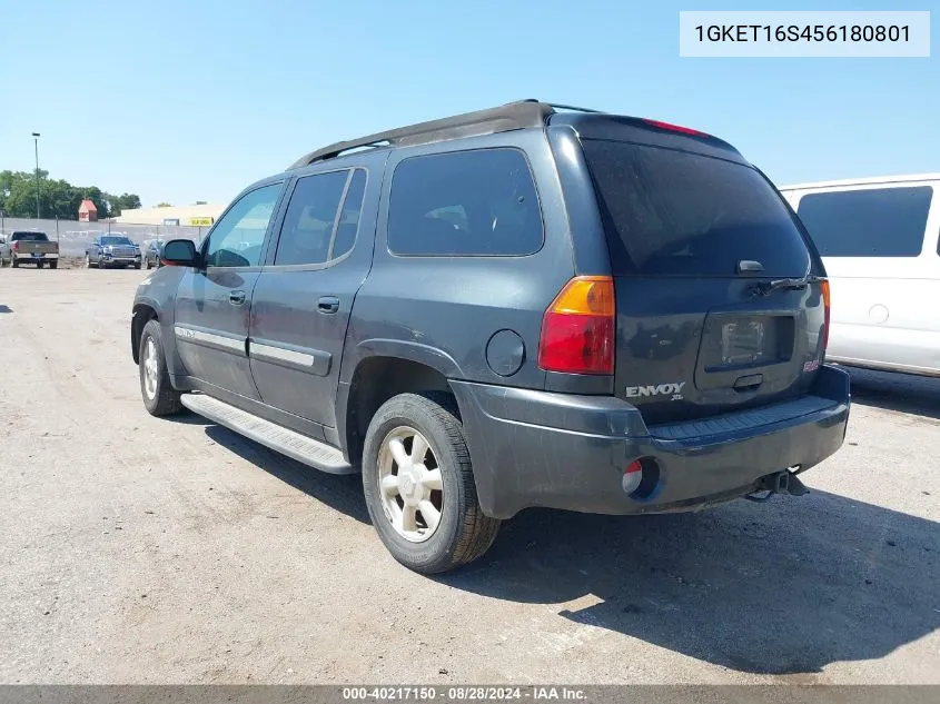 2005 GMC Envoy Xl Slt VIN: 1GKET16S456180801 Lot: 40217150