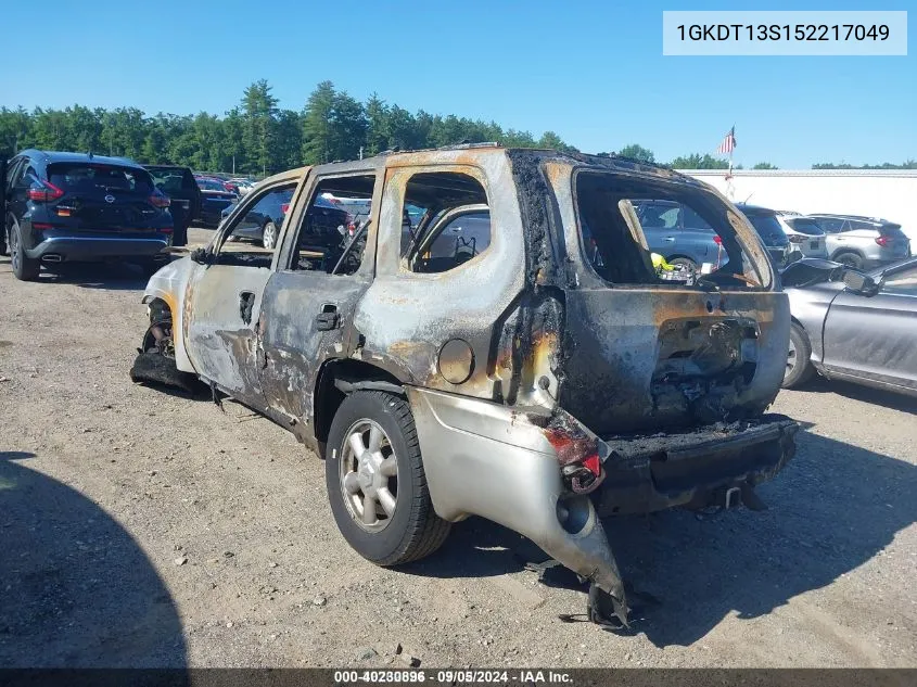 2005 GMC Envoy Sle VIN: 1GKDT13S152217049 Lot: 40230896