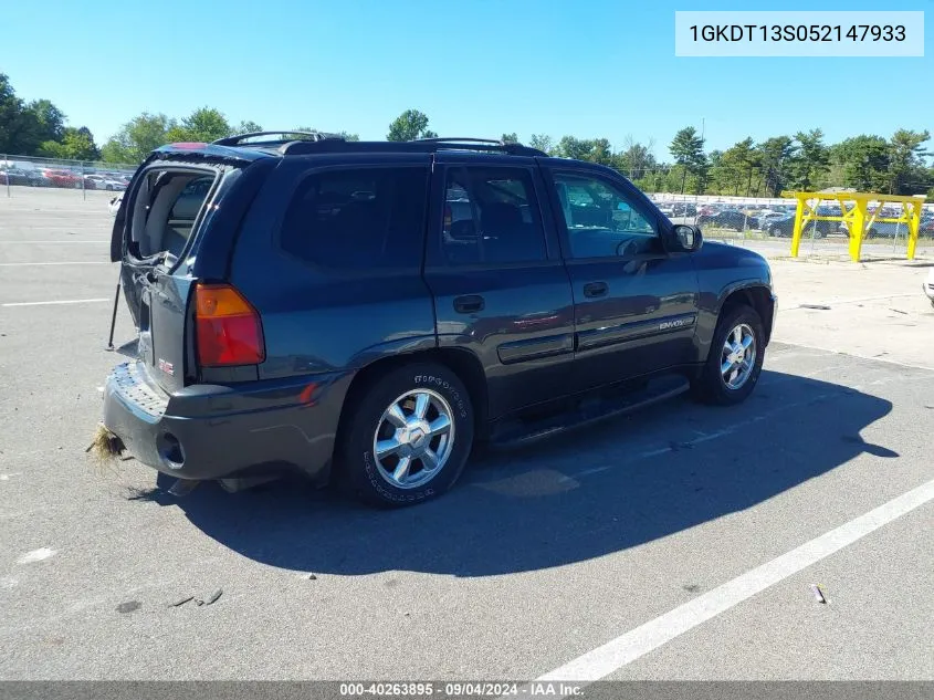 2005 GMC Envoy Sle VIN: 1GKDT13S052147933 Lot: 40263895