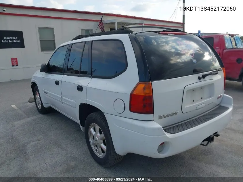 2005 GMC Envoy Sle VIN: 1GKDT13S452172060 Lot: 40405899