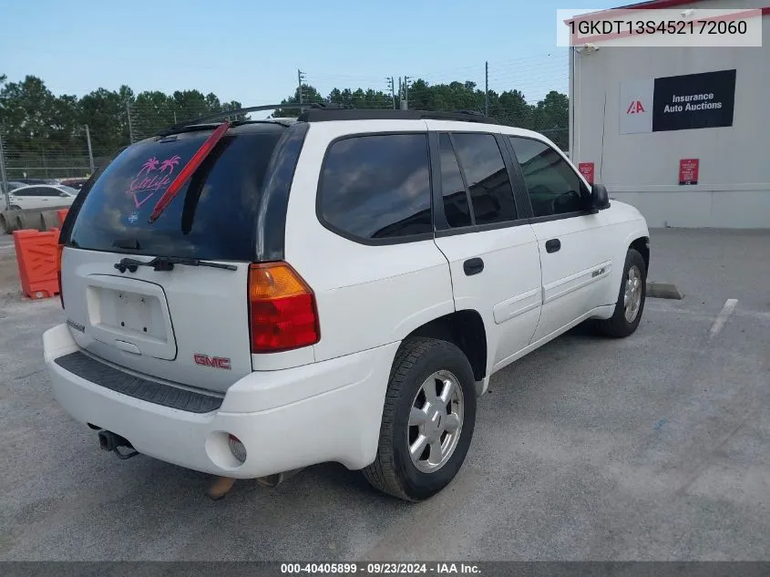 2005 GMC Envoy Sle VIN: 1GKDT13S452172060 Lot: 40405899