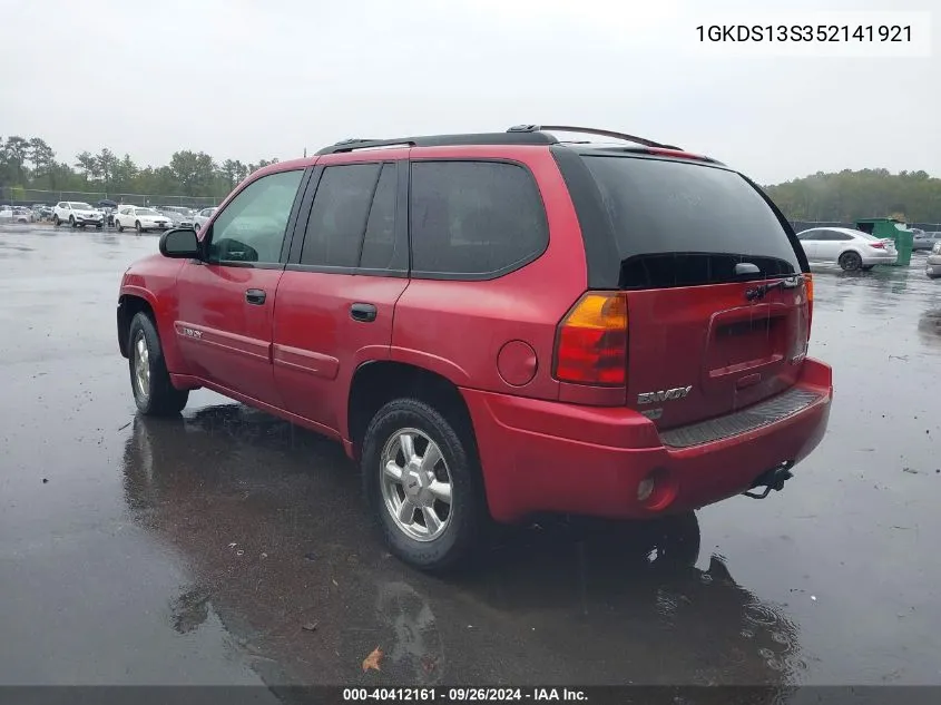 2005 GMC Envoy Sle VIN: 1GKDS13S352141921 Lot: 40412161