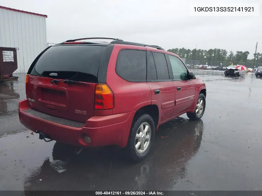 2005 GMC Envoy Sle VIN: 1GKDS13S352141921 Lot: 40412161