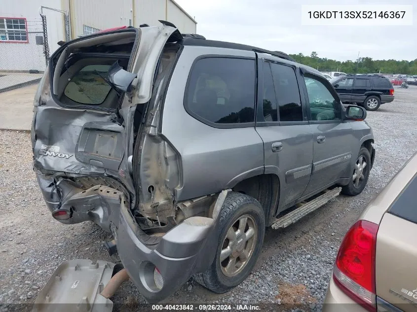 2005 GMC Envoy VIN: 1GKDT13SX52146367 Lot: 40423842