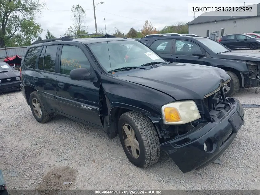 2005 GMC Envoy VIN: 1GKDT13S152122992 Lot: 40441757