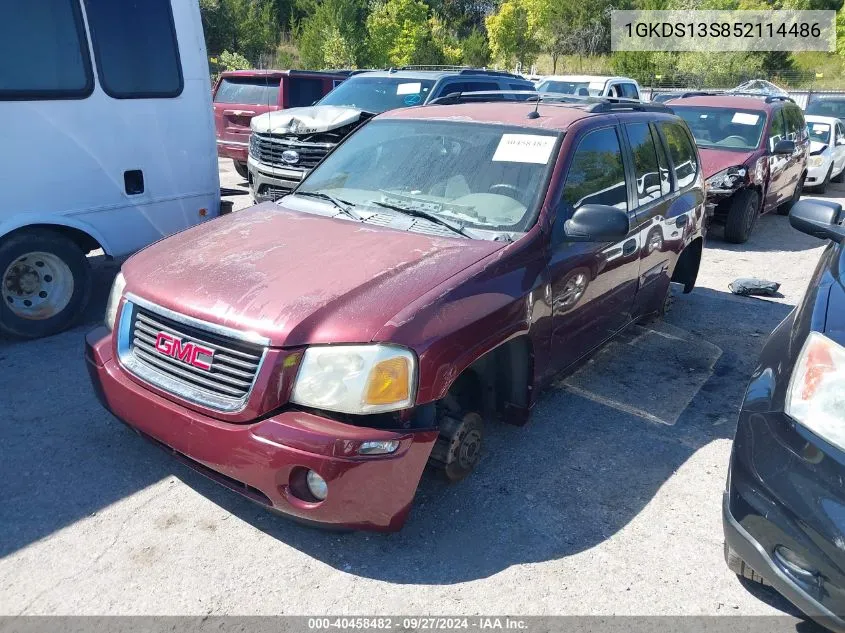 2005 GMC Envoy Sle VIN: 1GKDS13S852114486 Lot: 40458482