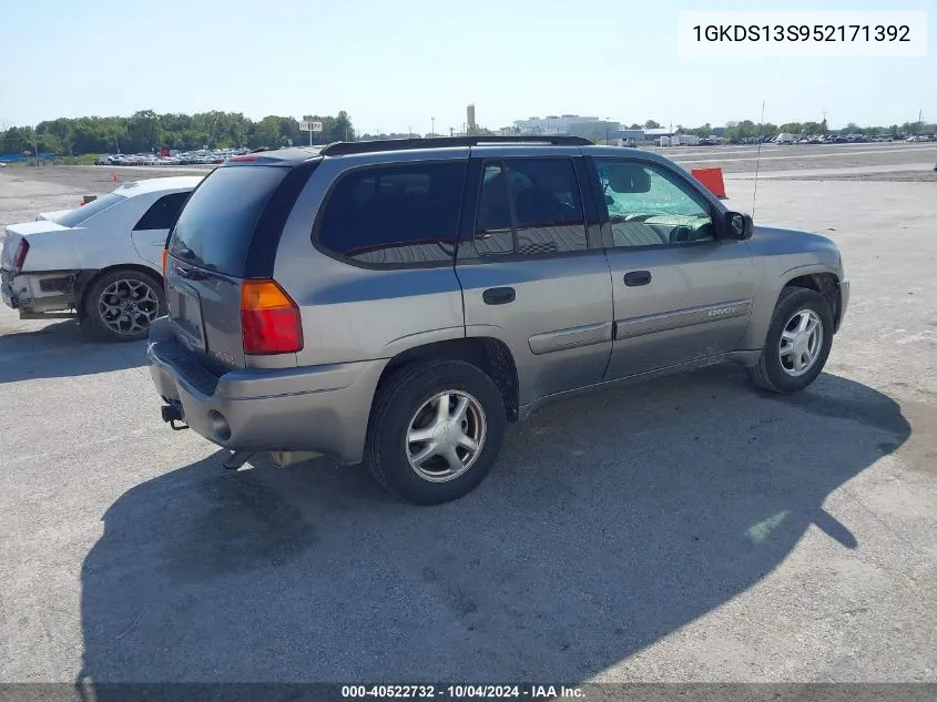 2005 GMC Envoy Sle VIN: 1GKDS13S952171392 Lot: 40522732