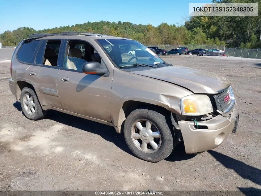 2005 GMC Envoy Slt VIN: 1GKDT13S152348305 Lot: 40606526