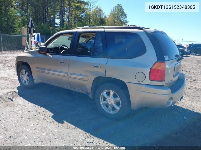 2005 GMC Envoy Slt VIN: 1GKDT13S152348305 Lot: 40606526