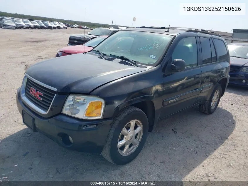 2005 GMC Envoy Sle VIN: 1GKDS13S252150626 Lot: 40615715