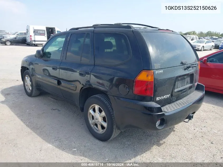 2005 GMC Envoy Sle VIN: 1GKDS13S252150626 Lot: 40615715