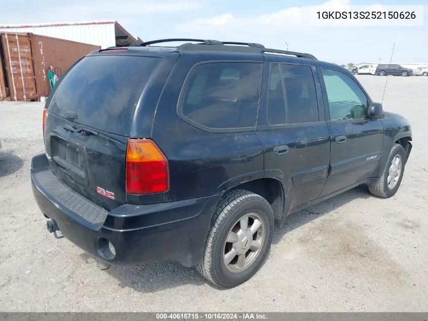 2005 GMC Envoy Sle VIN: 1GKDS13S252150626 Lot: 40615715