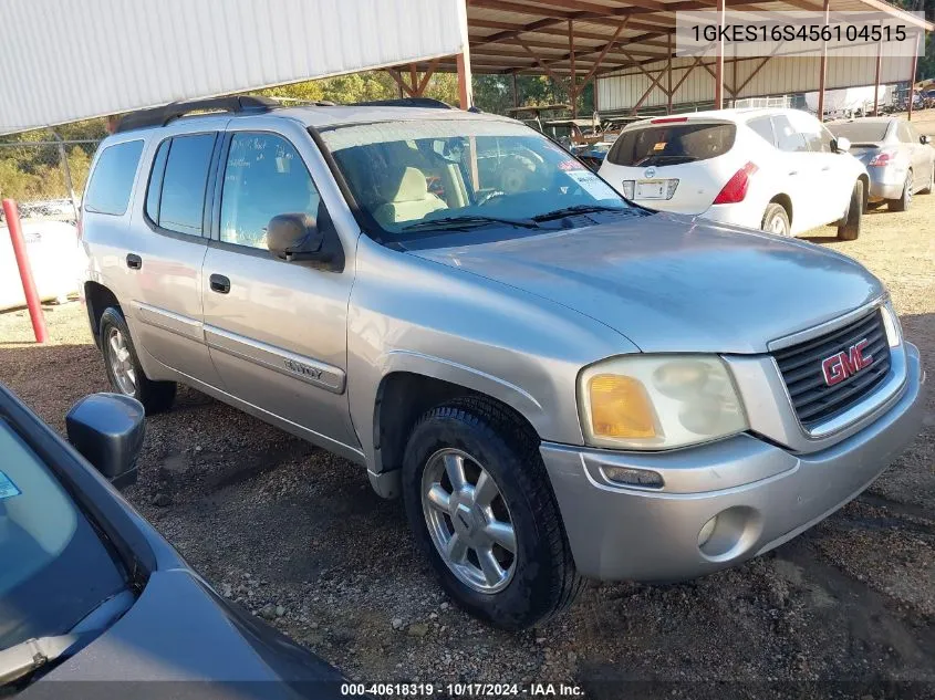 2005 GMC Envoy Xl Sle VIN: 1GKES16S456104515 Lot: 40618319