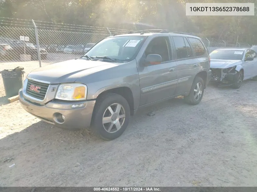 2005 GMC Envoy Slt VIN: 1GKDT13S652378688 Lot: 40624552