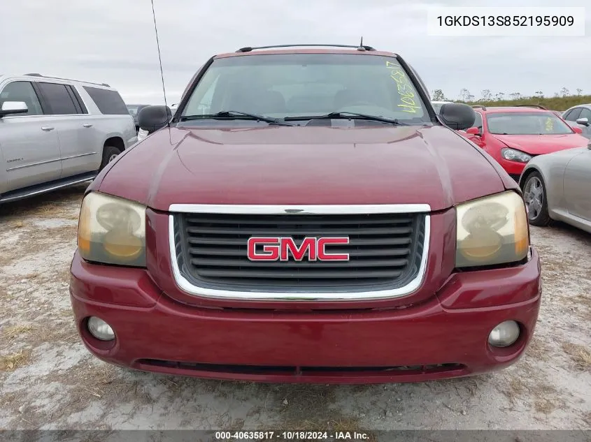 2005 GMC Envoy Sle VIN: 1GKDS13S852195909 Lot: 40635817