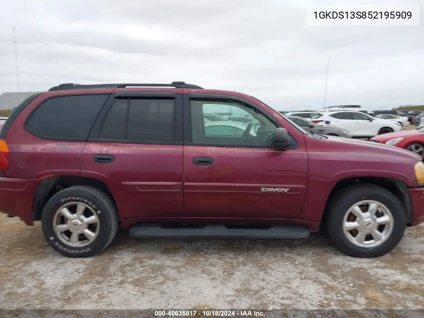 2005 GMC Envoy Sle VIN: 1GKDS13S852195909 Lot: 40635817