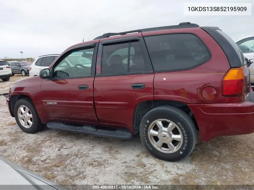 2005 GMC Envoy Sle VIN: 1GKDS13S852195909 Lot: 40635817