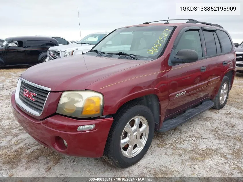 2005 GMC Envoy Sle VIN: 1GKDS13S852195909 Lot: 40635817