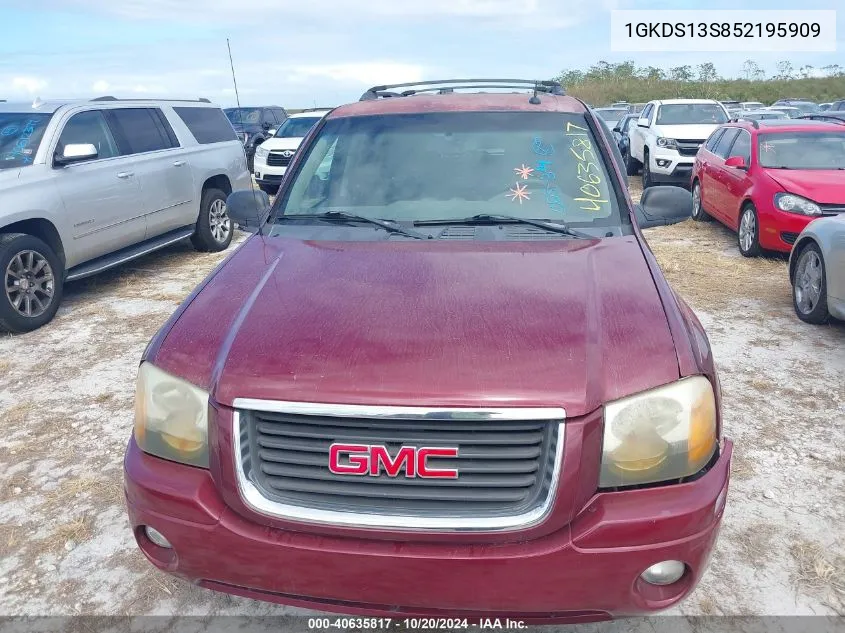 2005 GMC Envoy Sle VIN: 1GKDS13S852195909 Lot: 40635817