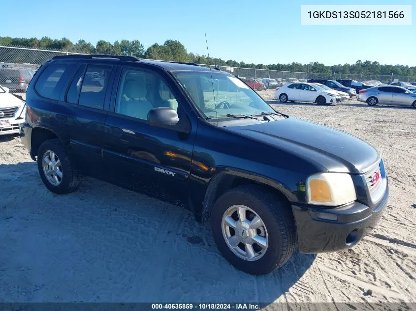 2005 GMC Envoy Sle VIN: 1GKDS13S052181566 Lot: 40635859