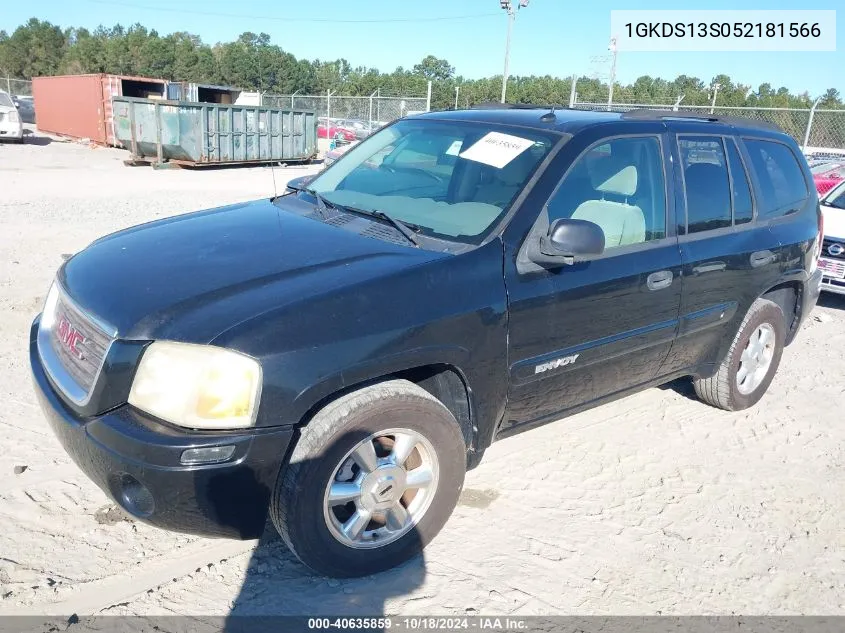 2005 GMC Envoy Sle VIN: 1GKDS13S052181566 Lot: 40635859