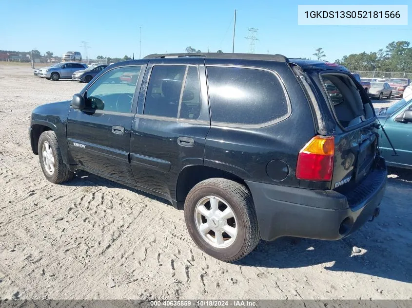 2005 GMC Envoy Sle VIN: 1GKDS13S052181566 Lot: 40635859