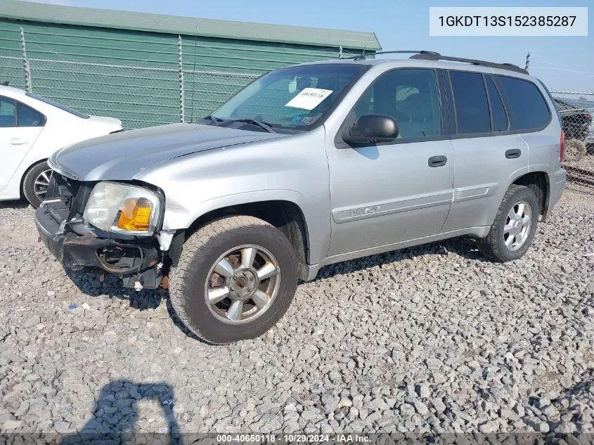 2005 GMC Envoy Sle VIN: 1GKDT13S152385287 Lot: 40650118