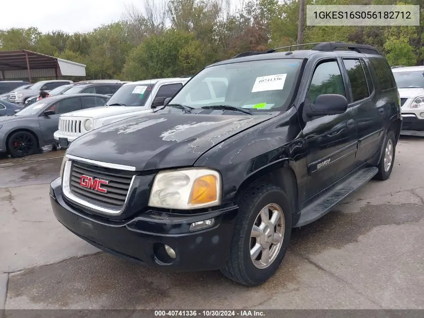 2005 GMC Envoy Xl Sle VIN: 1GKES16S056182712 Lot: 40741336