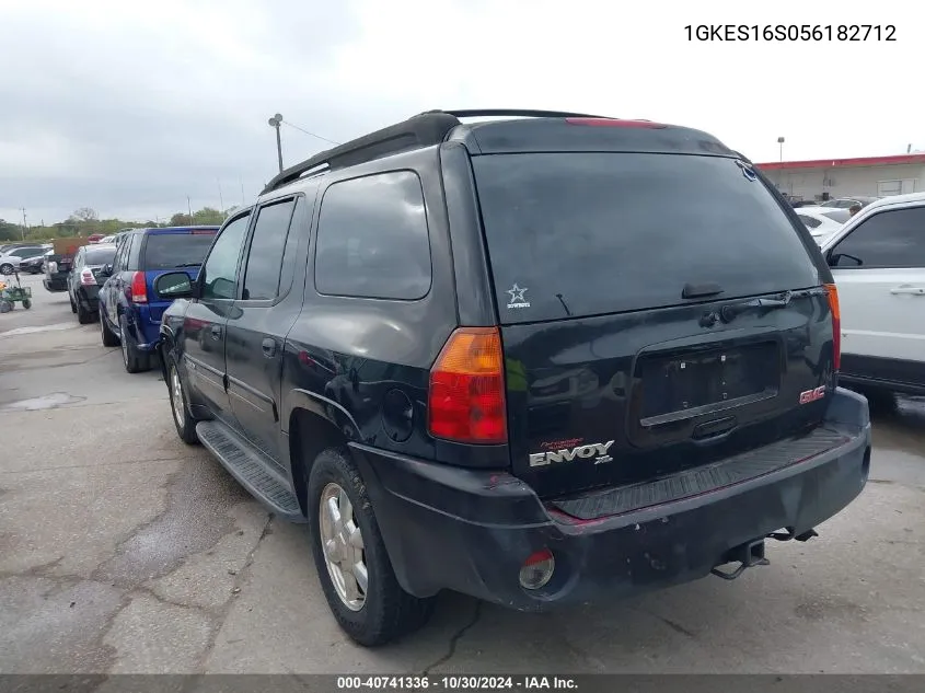 2005 GMC Envoy Xl Sle VIN: 1GKES16S056182712 Lot: 40741336